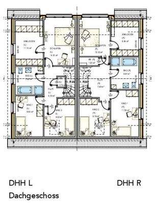 Dachgeschossgrundriss Prima