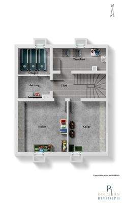 schematischer Grundriss Keller