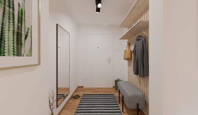 Freundlicher Eingangsbereich