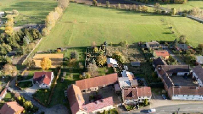 Drohnenansicht Grundstück