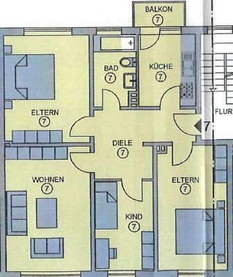 Grundriss - 1. OG links