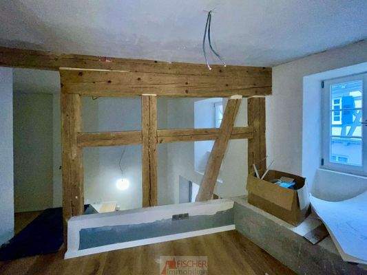 Blick auf Raumtrennung