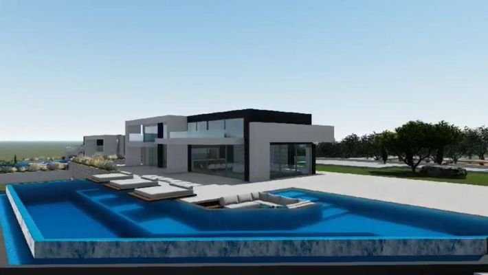 Kreta, Agios Onoufrios: Neubau-Projekt! Luxusvilla mit spektakulärem Meerblick zu verkaufen