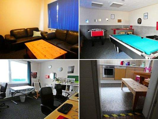 verschiedene Räume des vermieteten EG's