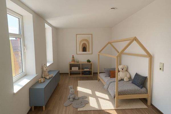 Digitales Homestaging des 3. Zimmers (Kinderzimmer)