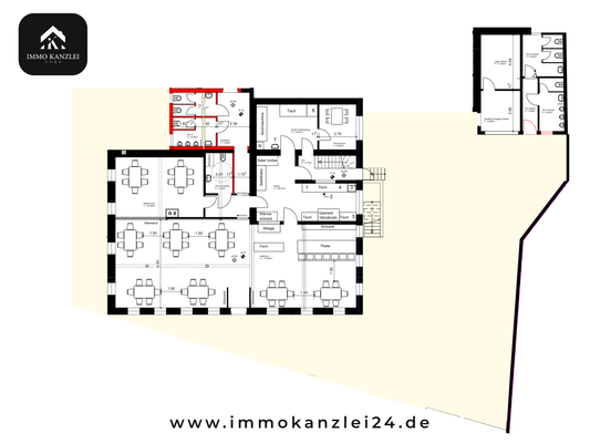 Grundriss Gastronomie