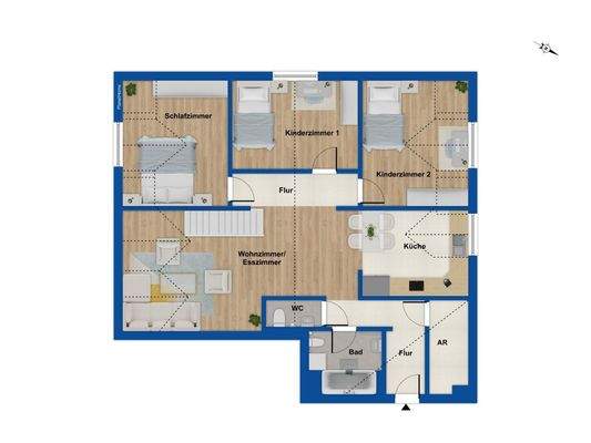 Grundriss unteres Geschoss