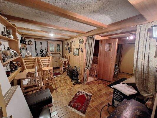 Hobbyraum Keller mit Sauna