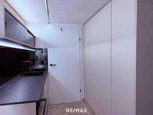 Küche im Partyraum