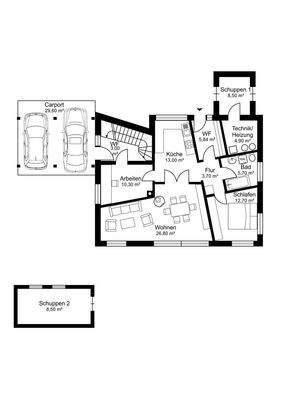 Erdgeschosswohnung Grundriss