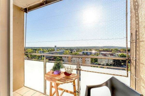 Balkon mit wunderbarem Fernblick