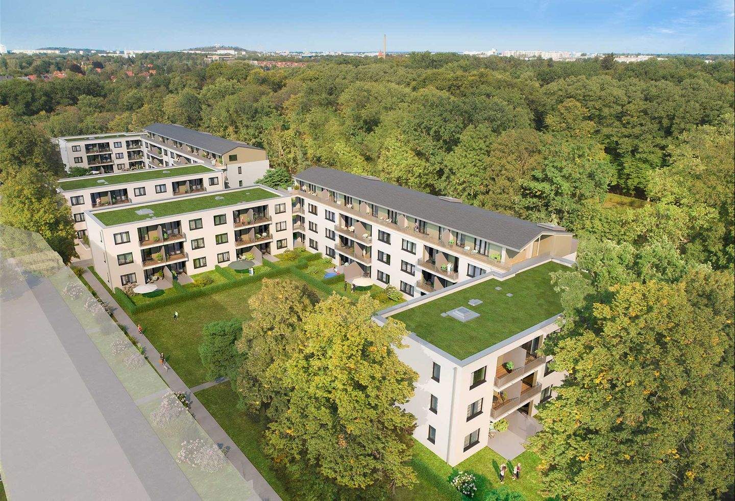 Wildrose Wohnen am Schlosspark Neubau in Biesdorf