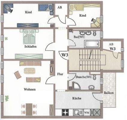 Grundriss -Zur Maßentnahme nicht geeignet-