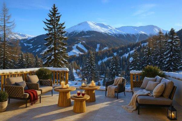 teilweise große Aussenterrassen