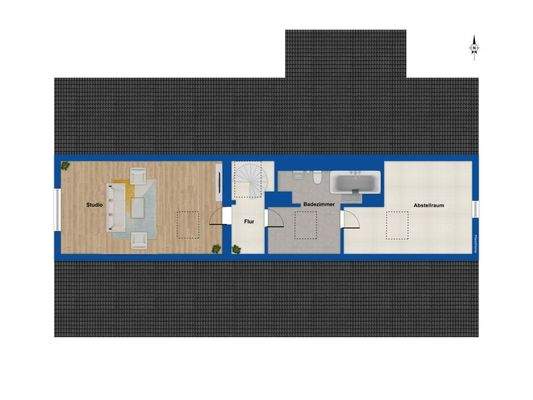 Grundriss Spitzboden 