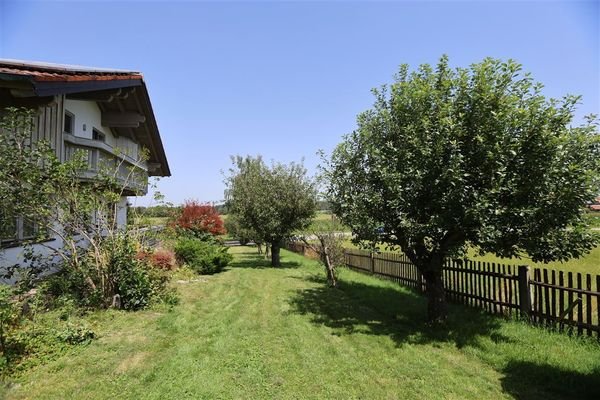 Garten mit Obstbäumen