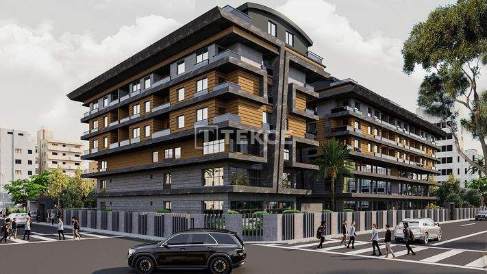 Apartments for Sale with Pool and Security in Antalya Konyaaltı
