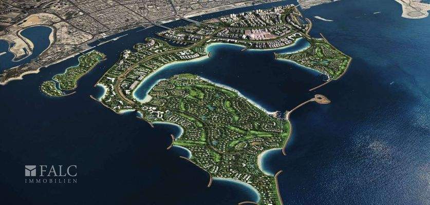 Karte der Dubai-Insel