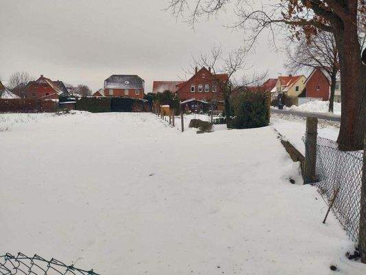 Blick auf das Wohngrundstück