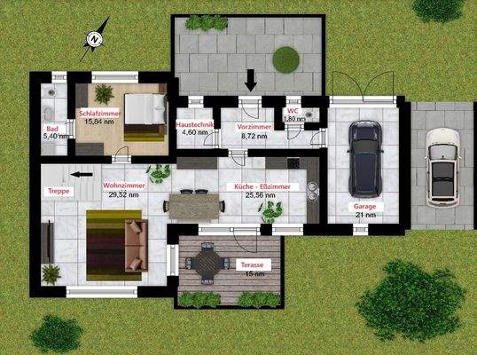 Grundriß Erdgeschoß