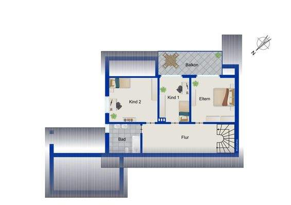 Grundriss Obergeschoss