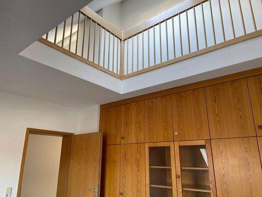 Wohnzimmer mit Blick zur Galerie