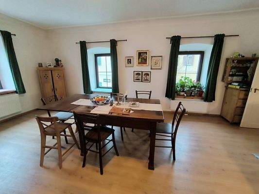 Wohnzimmer mit offener Küche Whg. 1