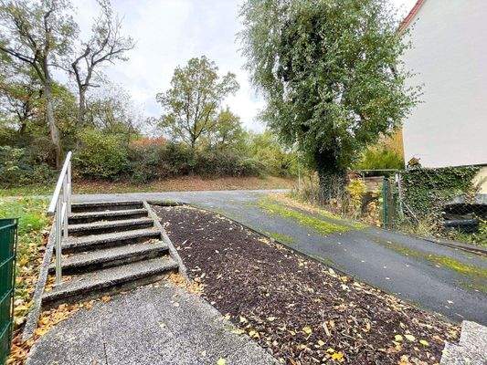 Treppen die zum Haus führen 