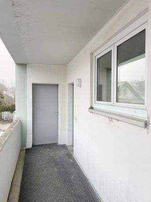 Laubengang mit Zugang zum Appartement