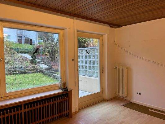 Terassentür im Wohnzimmer