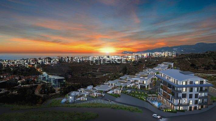 Stylish Sea View Villas with Pool in Alanya Kargıcak