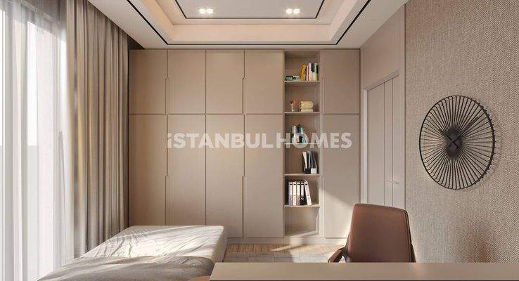 Apartments in a Project 150 M from the Metro in Istanbul Sisli