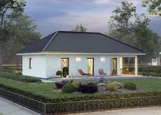 Außenansicht mit Terrasse