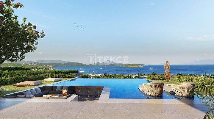 Detached Stone Villas with Sea Views in Bodrum Muğla