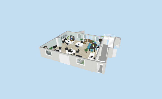 Grundriss Möblierungsbeispiel