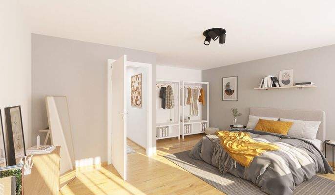 Großzügiges und komfortables Schlafzimmer