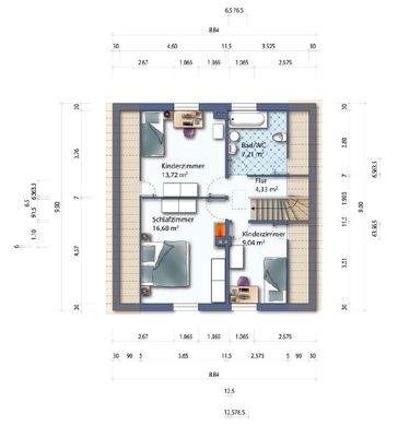 Grundriss Dachgeschoss
