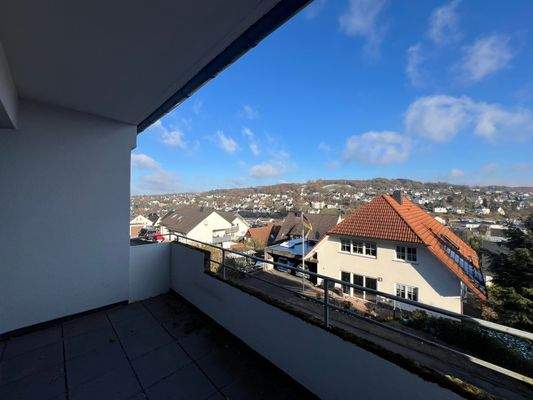 Ausblick von dem Balkon