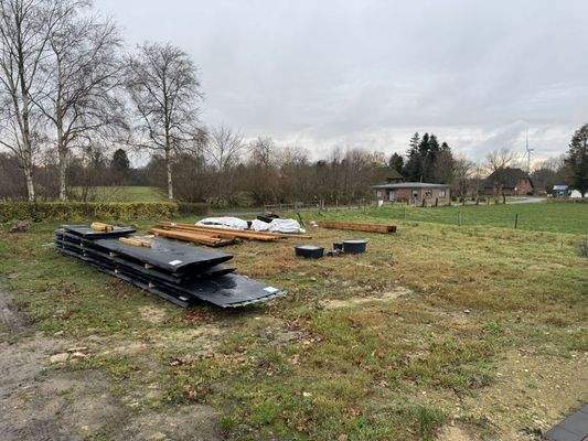 Blick auf das Grundstück