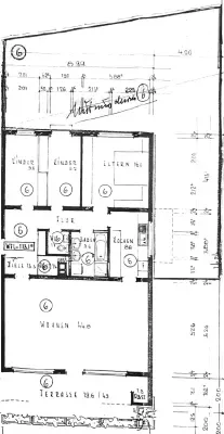 Grundriss mit Garten