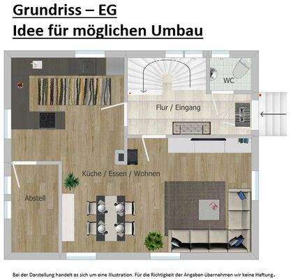 EG Grundriss möglicher Umbau