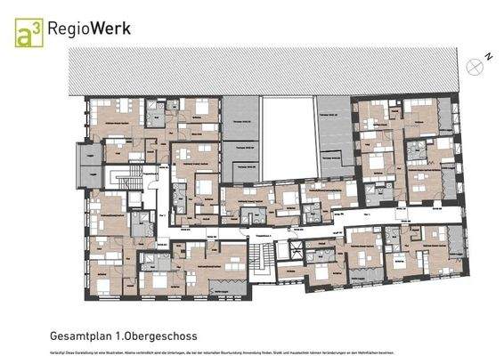 Gesamtplan 1. Obergeschoss