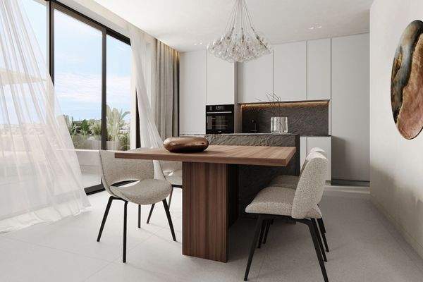 Küchen- und Essbereich im Raw-Design