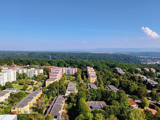 Fernsicht vom Balkon