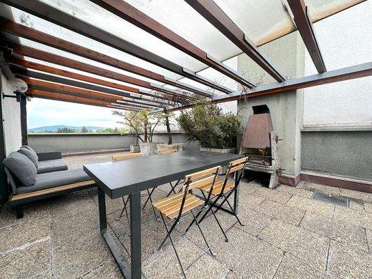 Penthouse-Terrasse mit Sitzbereich