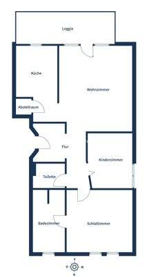 Grundriss WE 69 Etage 2