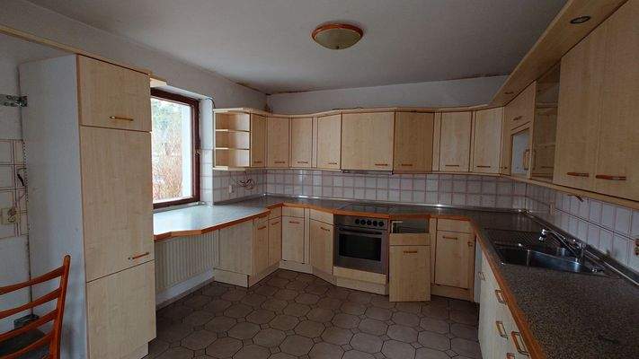 Blick in die Einbauküche