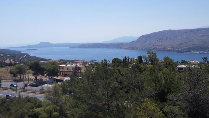 Kreta, Korakies: Grundstück mit herrlichem Meerblick auf die Souda-Bucht zu verkaufen