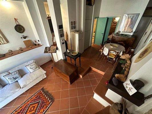 Blick von oben im Apartment