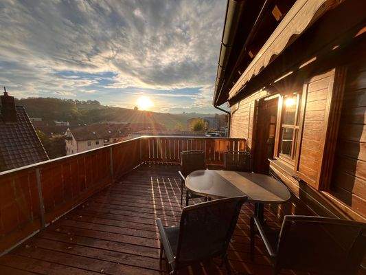 Terrasse mit Abendsonne 